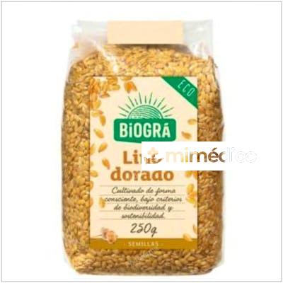 SEMILLAS DE LINO DORADO 250GR. BIO BIOGRA