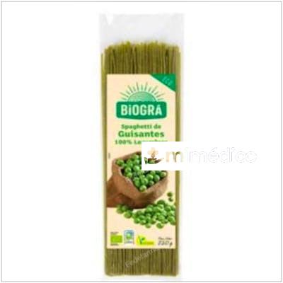ESPAGUETI DE GUISANTES 250GR. BIO VEGAN BIOGRA
