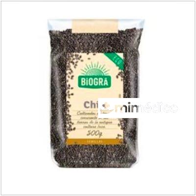 SEMILLAS DE CHIA  500GR. BIO VEGAN BIOGRA