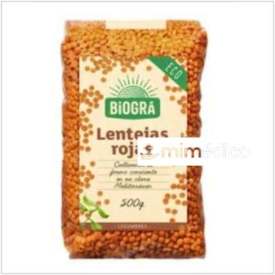 LENTEJAS ROJAS 500GR. BIO BIOGRA