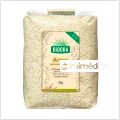 ARROZ REDONDO BLANCO 1KG. BIOGRA