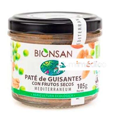 PATE DE GUISANTES CON FRUTOS SECOS 105GR. VEGAN BIONSAN