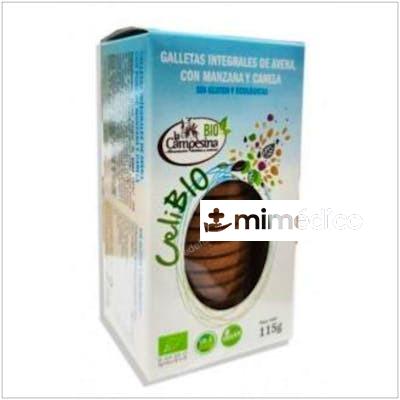 CELIBIO AZUL GALLETA AVENA MANZANA CANELA 115G LA CAMPESINA