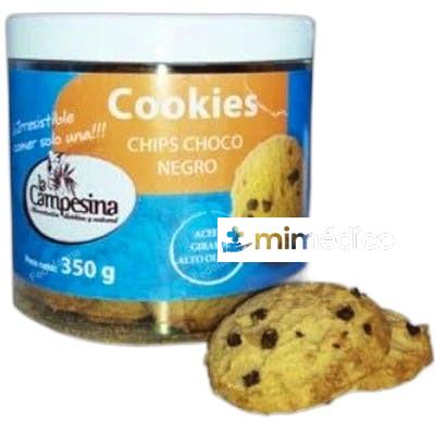 SUPER COOKIES 0% CON CHIPS CHOCO BOTE 350GR. LA CAMPESINA