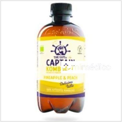 KOMBUCHA PIÑA-MELOCOTON 400ML. BIO CAPTAIN