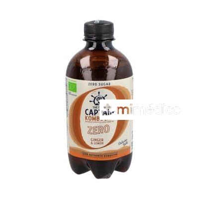 KOMBUCHA ZERO JENGIBRE-LIMON 400ML. BIO CAPTAIN