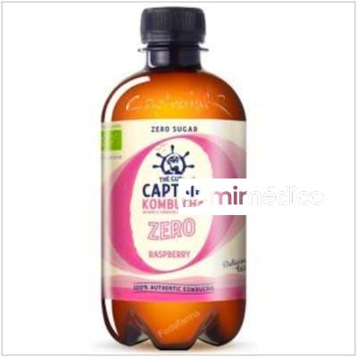 KOMBUCHA ZERO FRAMBUESA 400ML. BIO CAPTAIN