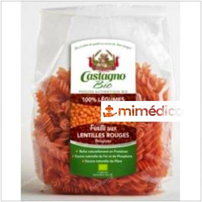 ESPIRALES DE LENTEJA ROJA 250GR. ECO CASTAGNO
