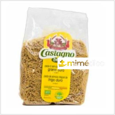 FIDEOS FINOS DE TRIGO DURO INTEGRAL 500GR. ECO CASTAGNO
