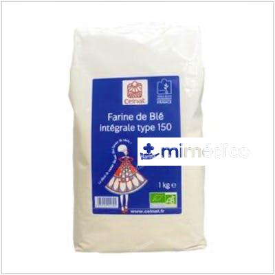 HARINA DE TRIGO INTEGRAL T150 1KG. BIO CELNAT