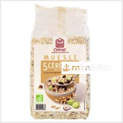 MUESLI 5 CEREALES 500ML. BIO CELNAT