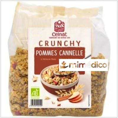 MUESLI CRUNCHY MANZANAS Y CANELA BIO 500GR. CELNAT