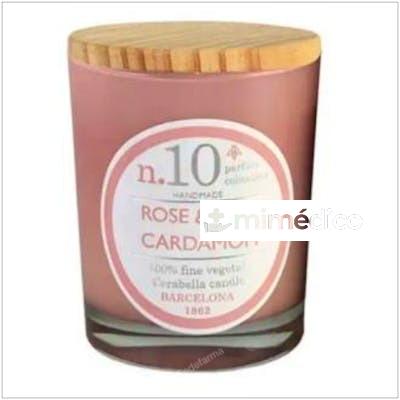 VELA VASO PERF10 ROSE-CARDAMON 7,5X9CM 1UD. CERABELLA