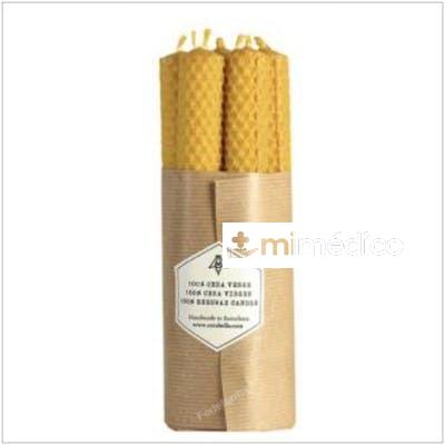 VELA CERA DE ABEJA RUSC1-7 2X20CM 7UDS. CERABELLA