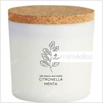VELA TARRO BLANCO CITCORM CITRONELA-MENTA 10X10CM. CERABELLA