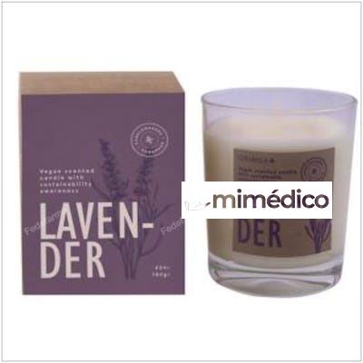 VELA VASO BOTVASL LAVANDA 7,5X9CM 1UD CERABELLA