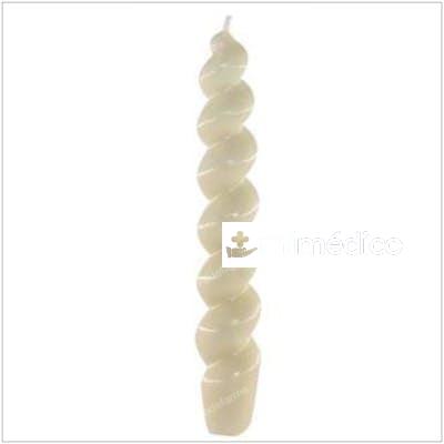 VELA BUJIA ESPIRAL 9 N1 BLANCA 2,3X17CM 6UDS. CERABELLA