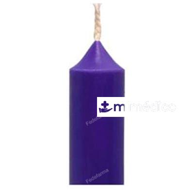 VELA BUJIA IRIS 5 N 28 MORADO 2X20CM 20UDS. CERABELLA