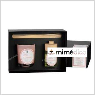 SETPERF10 VELA+MIKADO ROSE-CARDAMOM 23X16,5X8,3CM. CERABELLA