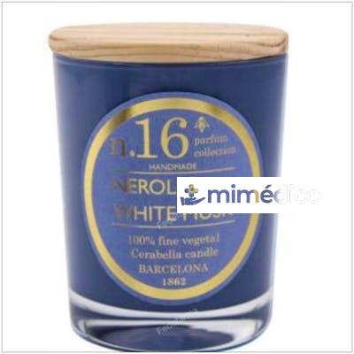 VELA VASO PERF16 NEROLI-WHITE MUSK 7,5X9CM 1UD. CERABELLA