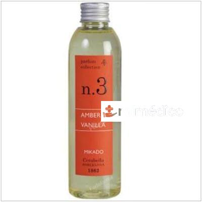 RECAMBIO MIKADO MIKREC3 AMBER-VANILLA 200ML. CERABELLA