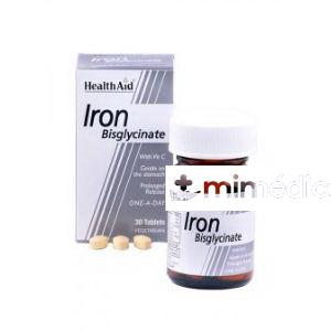 HIERRO BISGLYCINATE IRON+VITC 30COMP HEALTH AID