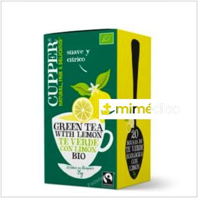 TE VERDE CON LIMON INFUSION 20BOLSITAS. BIO CUPPER