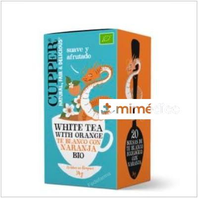 TE BLANCO CON NARANJA INFUSION 20BOLSITAS. BIO CUPPER