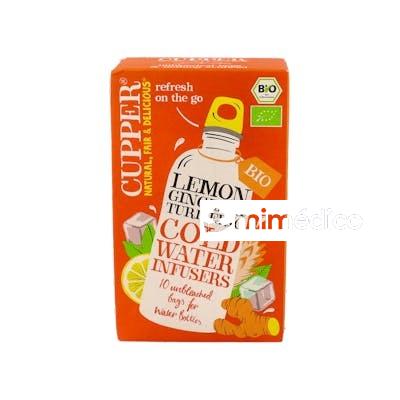 LIMON-JENGIBRE-CURCUMA INFUSION FRIA 10BOLSITA BIO CUPPER