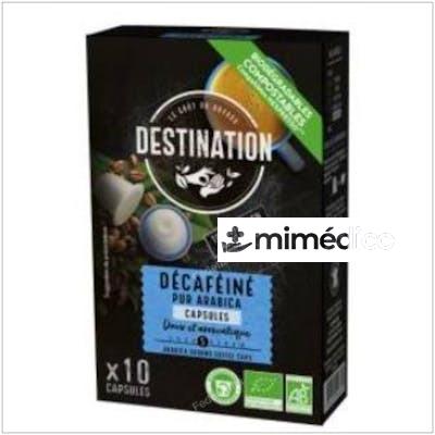 CAFE PUR ARABICA DESCAFEINADO 10CAPSULAS CAFE BIO DESTINATION