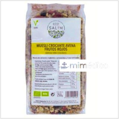 BIO MUESLI CROCANTE DE AVENA Y FRUTOS ROJOS 250GR ECO SALIM