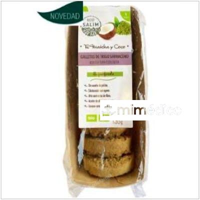 GALLETAS DE TRIGO SARRACENO MATCHA COCO 130GR. BIO ECO SALIM