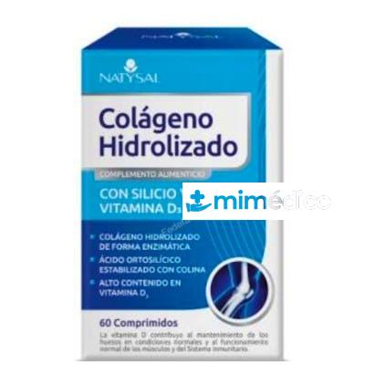 COLAGENO HIDROLIZADO CON SILICIO Y VIT. D3 60COMP. NATYSAL