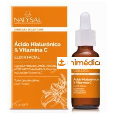 ELIXIR FACIAL ACIDO HIALURONICO Y VITAMINA C 20ML. NATYSAL