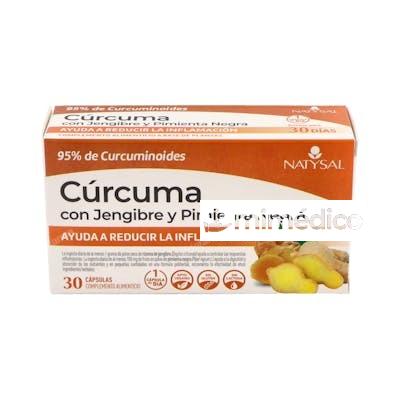 CURCUMA CON JENGIBRE Y PIMIENTA NEGRA 30CAP. NATYSAL