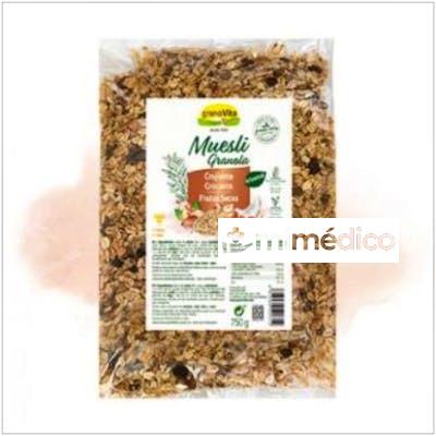 MUESLI DE FRUTOS SECOS CRUJIENTE 750GR. GRANOVITA