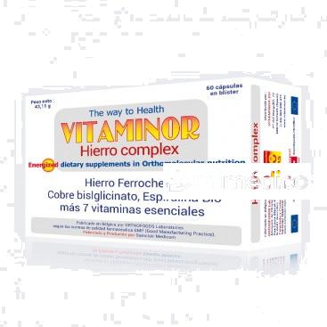 HIERRO COMPLEX 60 CAPSULAS VITAMINOR