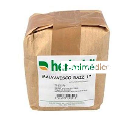 HIERBA MALVAVISCO RAIZ CORTADA 1KG. HERBALDI