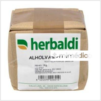 HIERBA ALHOLVAS POLVO 1KG. HERBALDI