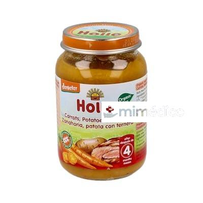 POTITO ZANAHORIA PATATA CON TERNERA 4MESES 190GR. HOLLE