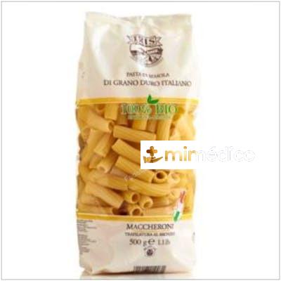 MACARRONES GRANDES DE TRIGO DURO 500GR. BIO IRIS