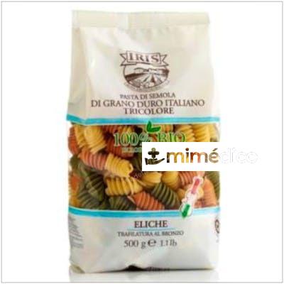 HELICES DE TRIGO DURO TRICOLOR 500GR. BIO IRIS