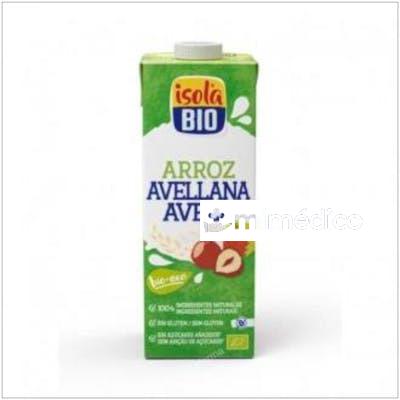 BEBIDA VEGETAL DE ARROZ CON AVELLANAS 1LT 6UDS BIO ISOLA
