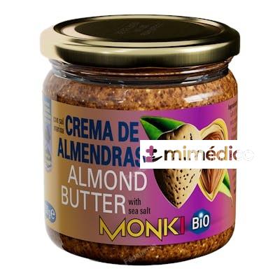 CREMA DE ALMENDRAS TOSTADAS  330GR. BIO MONKI