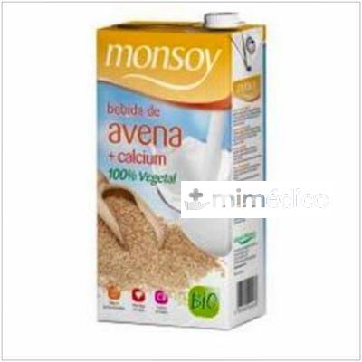 BEBIDA VEGETAL DE AVENA CON CALCIO 1LT 6UDS. BIO MONSOY