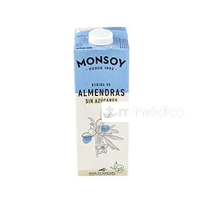 BEBIDA VEGETAL DE ALMENDRAS 1LT 6UDS. BIO S/A MONSOY
