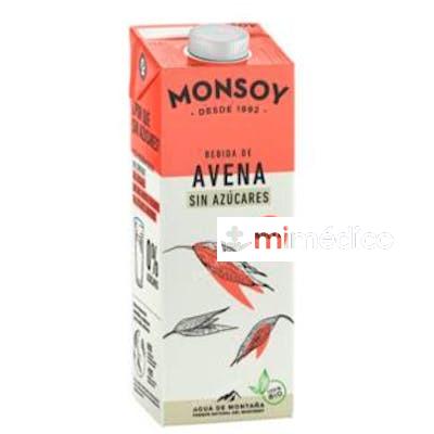 BEBIDA VEGETAL DE AVENA 0% AZUCAR 1LT 6UDS. BIO MONSOY