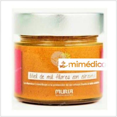 MIEL DE MIL FLORES Y CURCUMA 250GR. MURIA