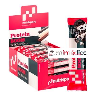 PROTEIN BOOM BARRITAS COOKIES AND CREAM 24UD. NUTRISPORT