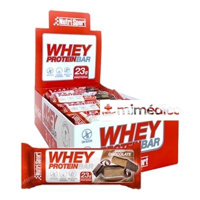 WHEY BARRITAS CHOCOLATE 12UDS. NUTRISPORT